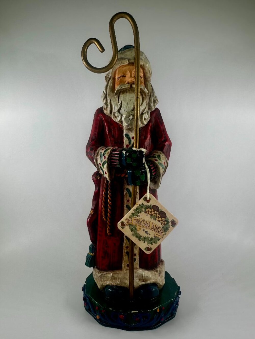 Vintage Russ Berrie & Co. Folk Art Santa Claus Figurine #16759 Christmas Decor